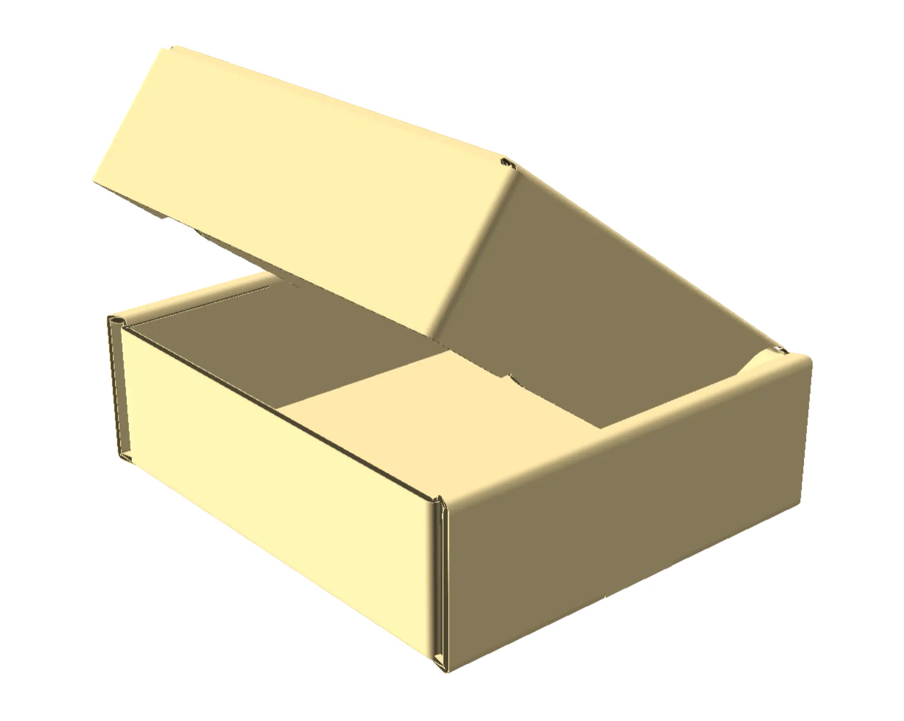 produk corrugated box roll end front tuck